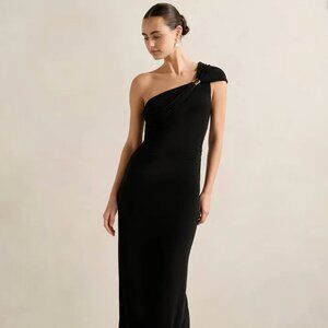 Ever New One-Shoulder Jersey Maxi Dress (Brand New)